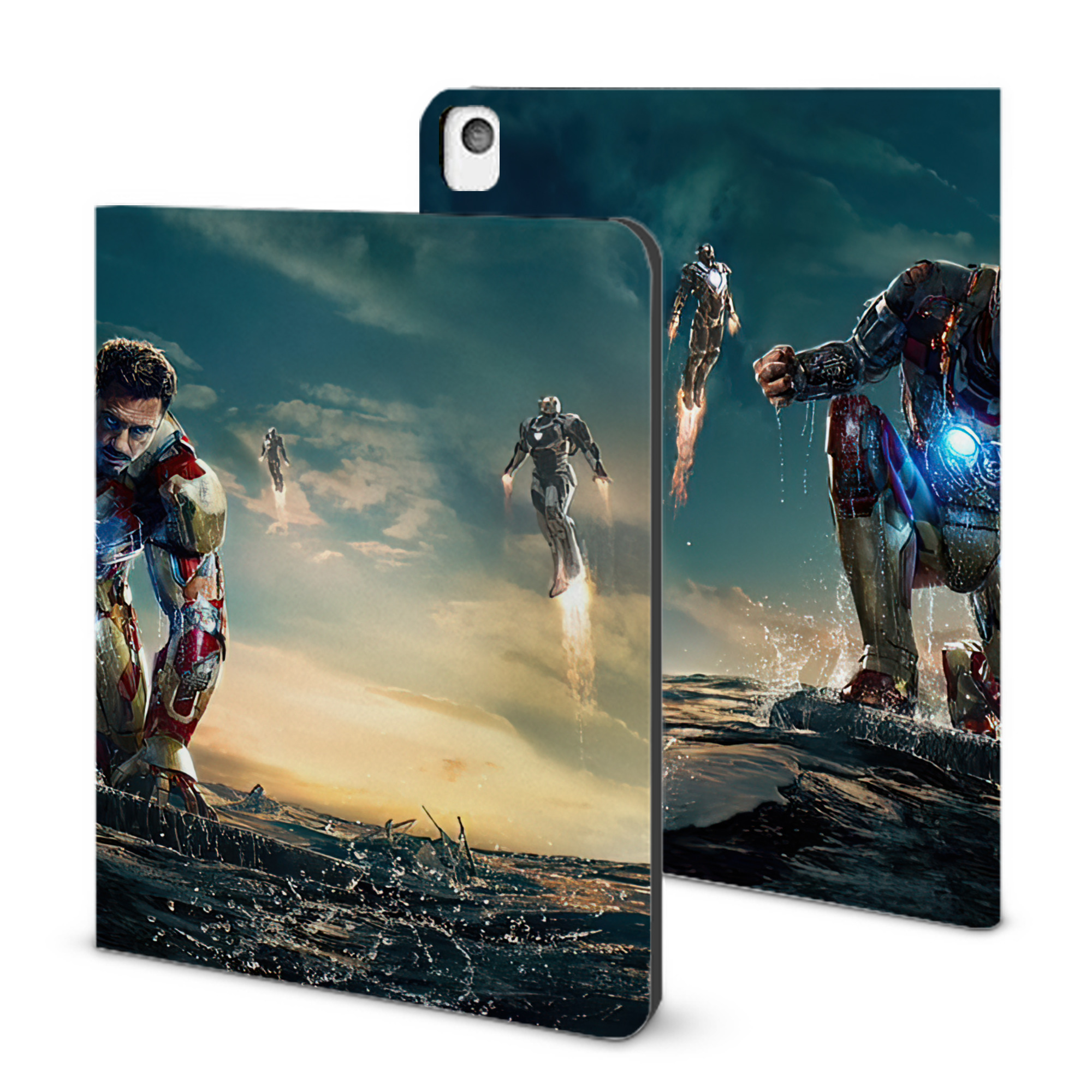 （画像用） アベンジャーズ The Avengers IPadケース ペンホルダー付き ブックスタイルデザイン